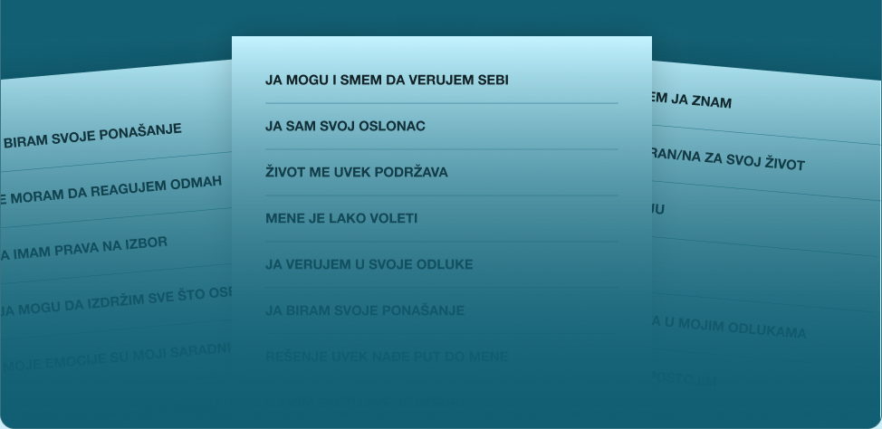 Liste afirmacija iz ebooka
