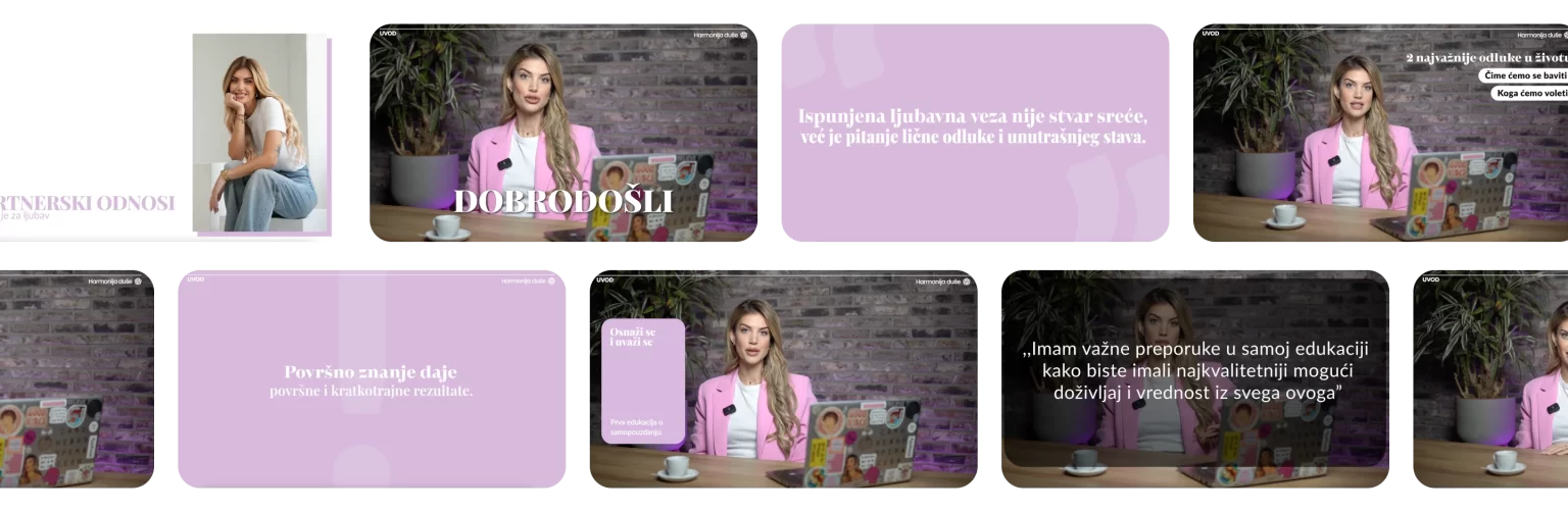 Pregled video lekcija iz programa Partnerski odnosi