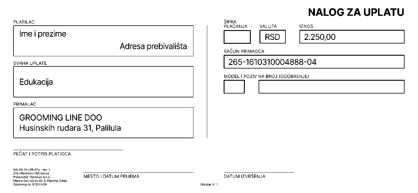 Nalog za uplatu