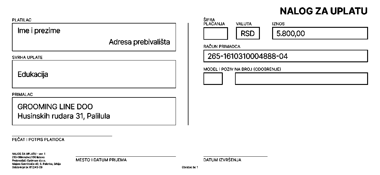 Nalog za uplatu